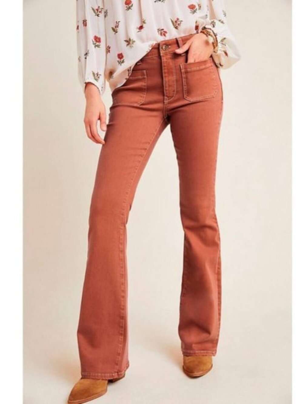 Pilcro Patch-Pocket Bootcut Jeans size 28